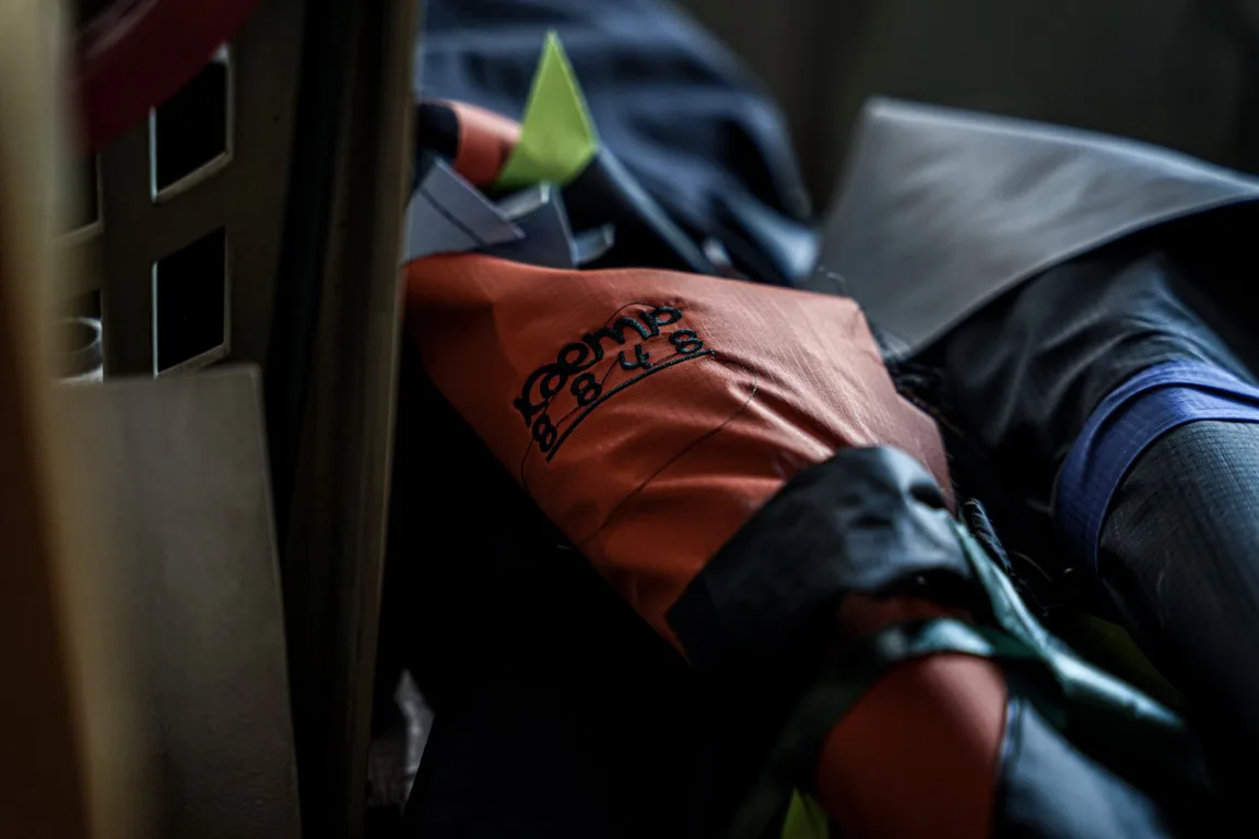 Close-up of Kaemp outdoor equipment